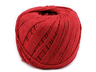Bavlněná příze macrame 400m červená