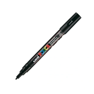 POSCA 3M černý popisovač hrot 0,9-1,3mm
