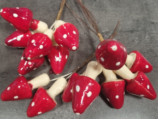 Muchomůrka houba 5x3cm 1ks