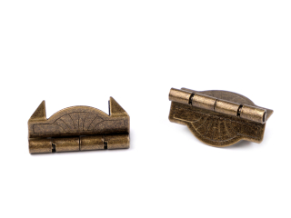 Závěs / pant kazetový 20x25mm staromosaz 1ks
