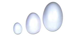 Vajíčko vejce plast 118x85mm MAXI bílá