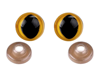 Oči kočičí s pojistkou o14mm 1ks