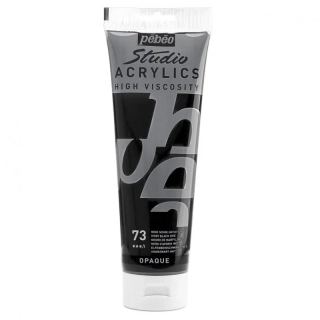 Akrylová barva Studio Acrylics černá ivory 100ml