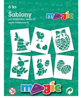 Papírové šablony 6ks Velikonoce