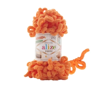 Příze Puffy Alize oranž