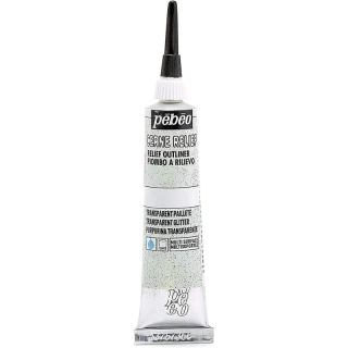 Kontura na sklo CERNE RELIEF transparent glitter 20ml