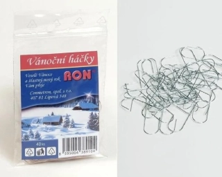 Vánoční závěsné háčky 40ks 5cm