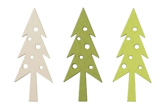 Stromečky dřevo mix 1,5x3,5cm 1ks