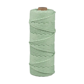 Příze na macramé (rozčesávací) ø3mm 70m mátová zelená