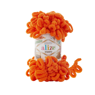 Příze Puffy Alize oranžová