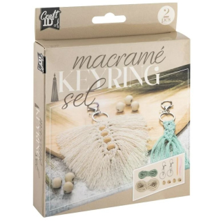 Macramé klíčenka sada 2ks 