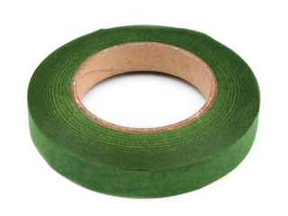 Floristická páska krepová 12mm sv.zelená