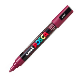 POSCA 5M bordo popisovač hrot 1,8-2,5mm