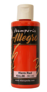 Akrylová barva 60ml červená