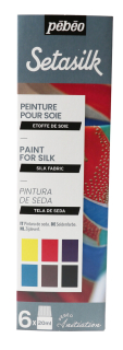 Sada barev na hedvábí Setasilk 6×20ml