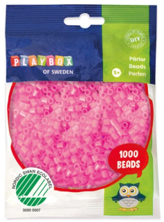 Zažehlovací korálky 1000ks 5x5mm růžová