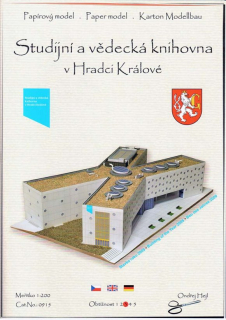 Vystřihovánka Studijní a vědecká knihovna v Hradci Králové
