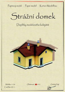 Vystřihovánka Strážní domek doplňky modelového kolejiště