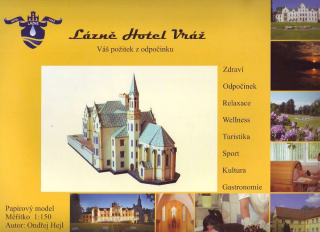 Vystřihovánka Lázně Hotel Vráž