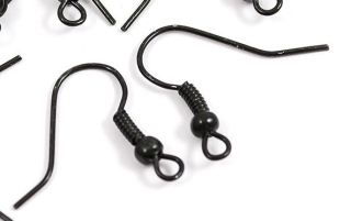 Afroháček 18mm 1pár černý