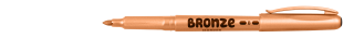 Popisovač B 1,5-3mm Centropen bronz 