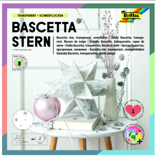 Bascetta hvězda "Sněhové vločky" 115g/m2 