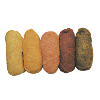 Ovčí rouno 5x20g mix žluté tóny