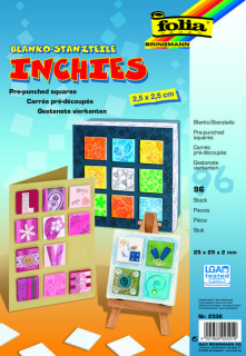 Inchies 2,5x2,5x0,2cm čtverečky 