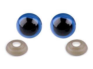 Bezpečnostní oči o14mm modrá 1ks