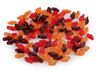 Listy mix 5x10mm 40g oranž