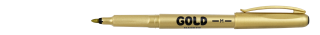 Popisovač M 1mm Centropen zlatá