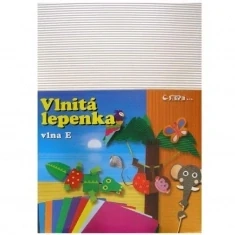 Papírová vlnitá lepenka-bílá 35x25cm 1ks