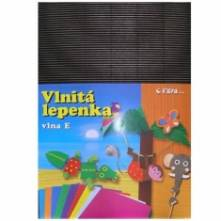 Papírová vlnitá lepenka-černá 35x25cm 1ks