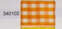 Stuha kostka kára 25mm 10m oranž