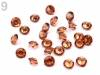 Broušené kamínky cca9-10g hnědá topaz
