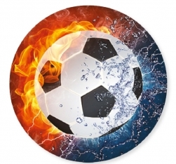 Party sada Fotbal talíř 23cm 8ks