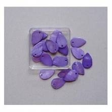 Perleť slzy 12x18mm 20ks fialové