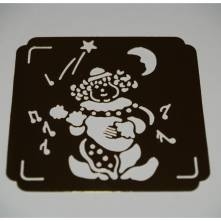 Šablona mosaz-80x80mm-klaun