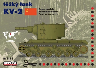 Vystřihovánka Těžký tank KV-2