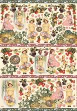 Decoupage papír 50x70cm dívka