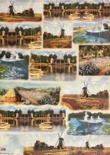 Decoupage papír 50x70cm art mlýny