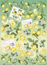 Decoupage papír 50x70cm citron
