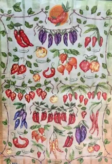 Decoupage papír 50x70cm paprika