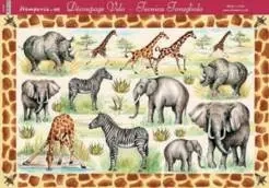 Decoupage papír 48x33,5cm safari