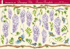 Decoupage papír 48x33,5cm vistarie