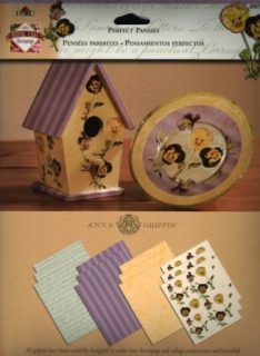 Scrapbook a decoupage papír PLAID 21,5x28cm 12listů