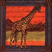 Ubrousek 33x33cm žirafa safari