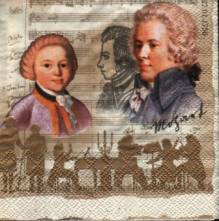 Ubrousek 25x25cm hudba