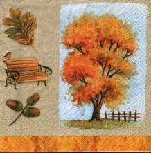 Sada ubrousků 33x33cm 20ks strom