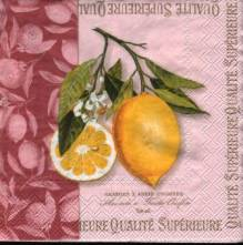Sada ubrousků 33x33cm 20ks citron